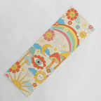 retro fantasy , boho mushroom rainbow trip Yoga Mat Gallery Image 1