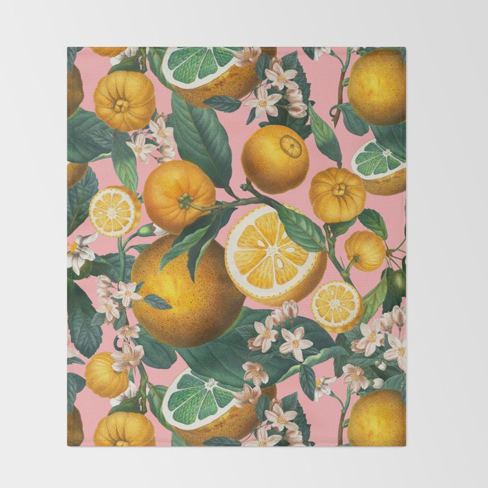 Juicy Lemons II Throw Blanket Gallery Image 2