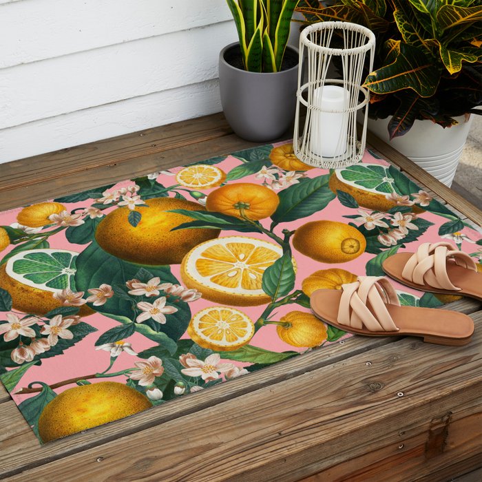 Juicy Lemons II Outdoor Rug Gallery Image 2