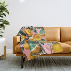 Juicy Lemons II Throw Blanket Gallery Image 1