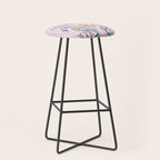 Chinese Moon Moth and Butterflies Stool Gallery Image 1