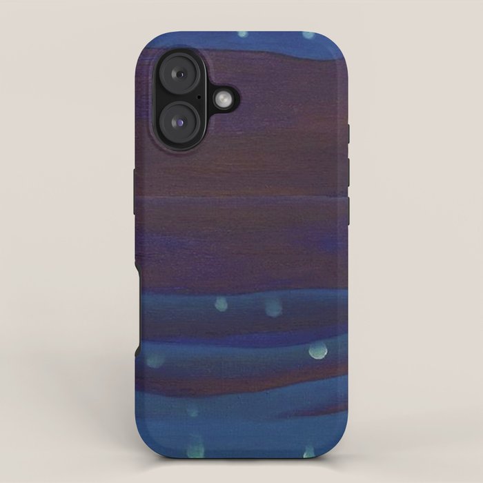 Starlight Night, Lake George, New York landscape painting by Georgia O'Keeffe iPhone Case Gallery Image 1