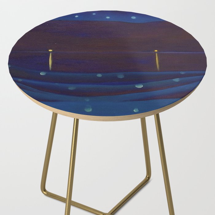 Starlight Night, Lake George, New York landscape painting by Georgia O'Keeffe Side Table Gallery Image 2