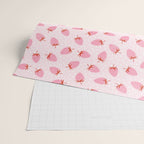 Sweet Strawberries - pink and red with hearts Wrapping Paper Gallery Image 2