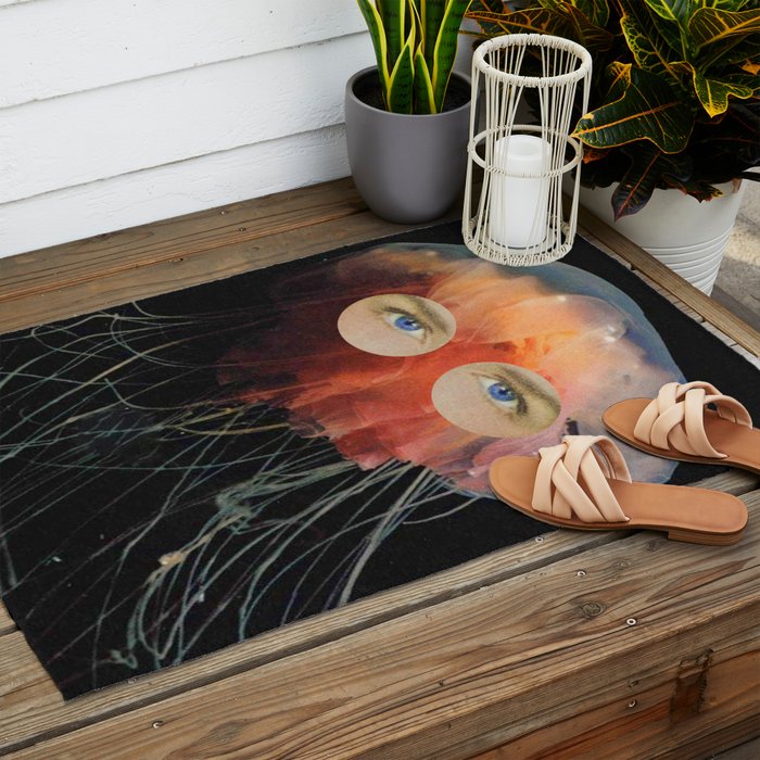 A (very) Jelly Fish Outdoor Rug Gallery Image 2
