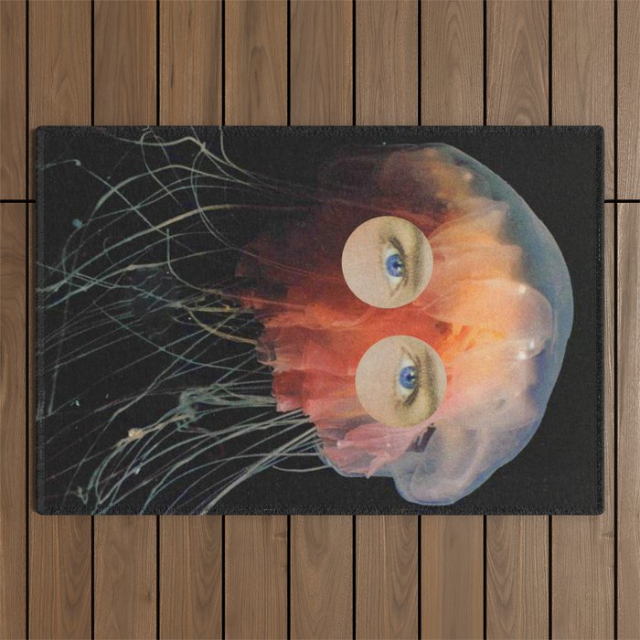 A (very) Jelly Fish Outdoor Rug Gallery Image 1