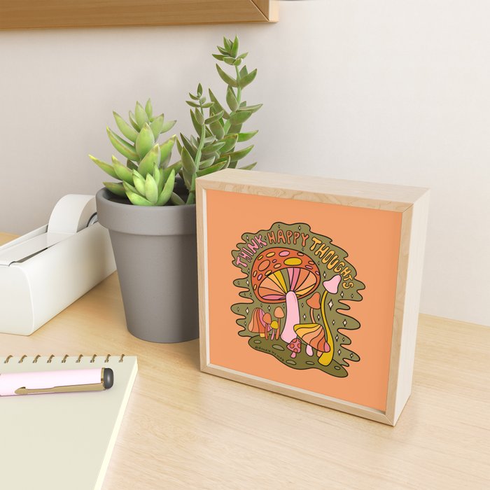 Think Happy Thoughts Mini Art Print Gallery Image 2