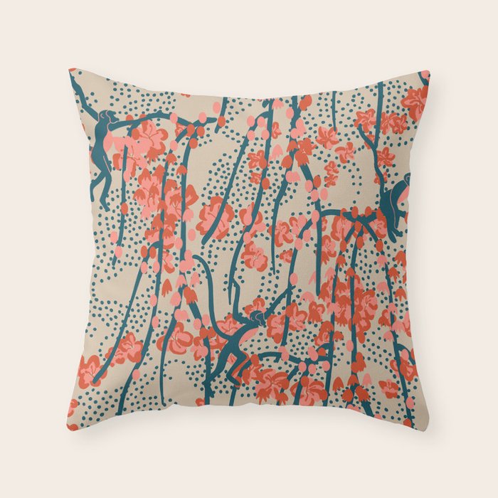  BENGAL CORA MONKEY Throw Pillow Gallery Image 6