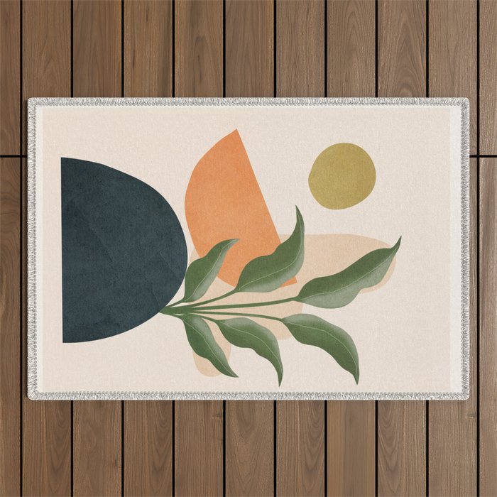 Abstract Nature Moment 8 Outdoor Rug Gallery Image 1