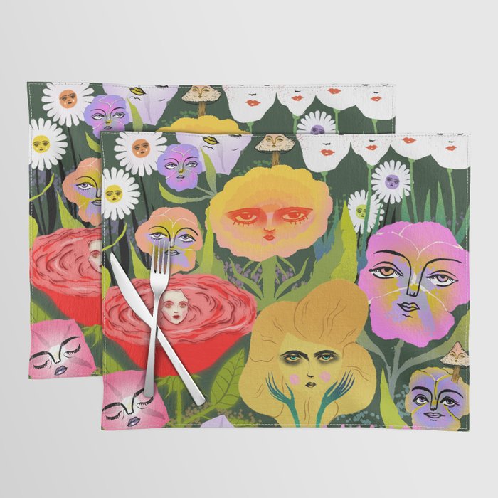 flower garden Placemat Gallery Image 1