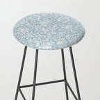 William Morris Vintage Mallow Powder Blue Stool Gallery Image 2