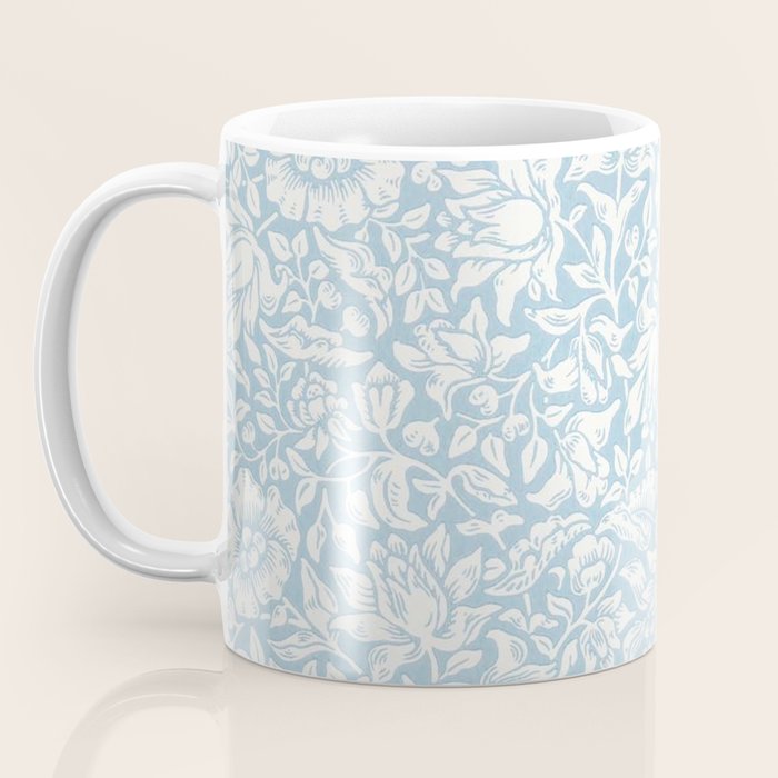 William Morris Vintage Mallow Powder Blue Coffee Mug Gallery Image 3