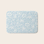 William Morris Vintage Mallow Powder Blue Bath Mat Gallery Image 1