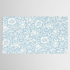 William Morris Vintage Mallow Powder Blue Tablecloth Gallery Image 2