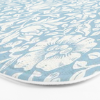 William Morris Vintage Mallow Powder Blue Bath Mat Gallery Image 3