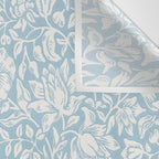 William Morris Vintage Mallow Powder Blue Wall Tapestry Gallery Image 3