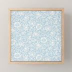 William Morris Vintage Mallow Powder Blue Mini Art Print Gallery Image 1