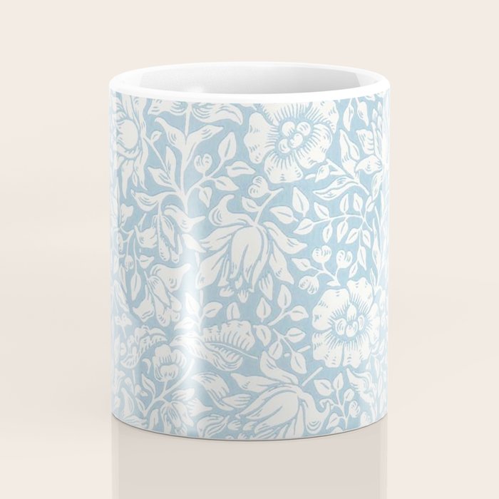 William Morris Vintage Mallow Powder Blue Coffee Mug Gallery Image 4