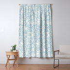 William Morris Vintage Mallow Powder Blue Window Curtain Gallery Image 5