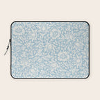 William Morris Vintage Mallow Powder Blue Laptop Sleeve Gallery Image 1