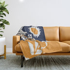 big blooming  Throw Blanket Gallery Image 1
