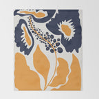 big blooming  Throw Blanket Gallery Image 2