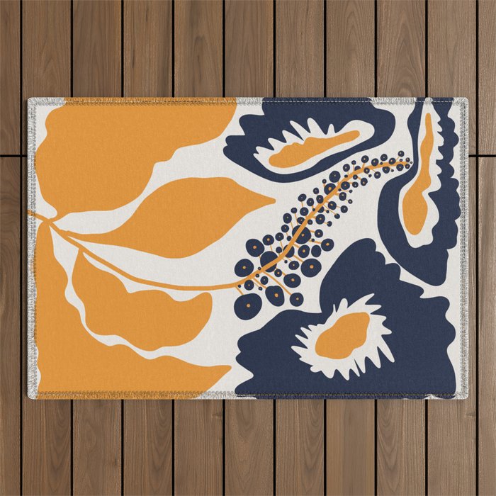 big blooming  Outdoor Rug Gallery Image 1