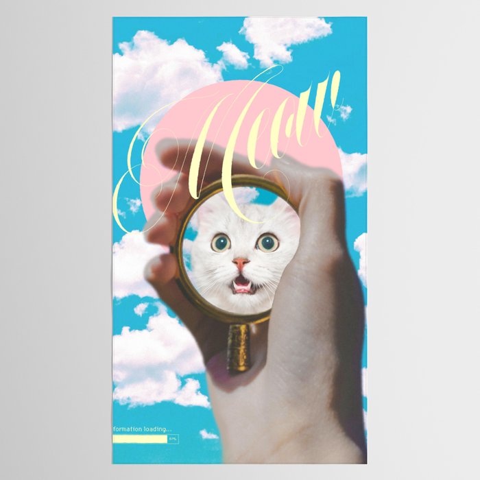 Meow // Cat Transformation Tablecloth Gallery Image 2