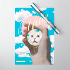 Meow // Cat Transformation Wrapping Paper Gallery Image 1