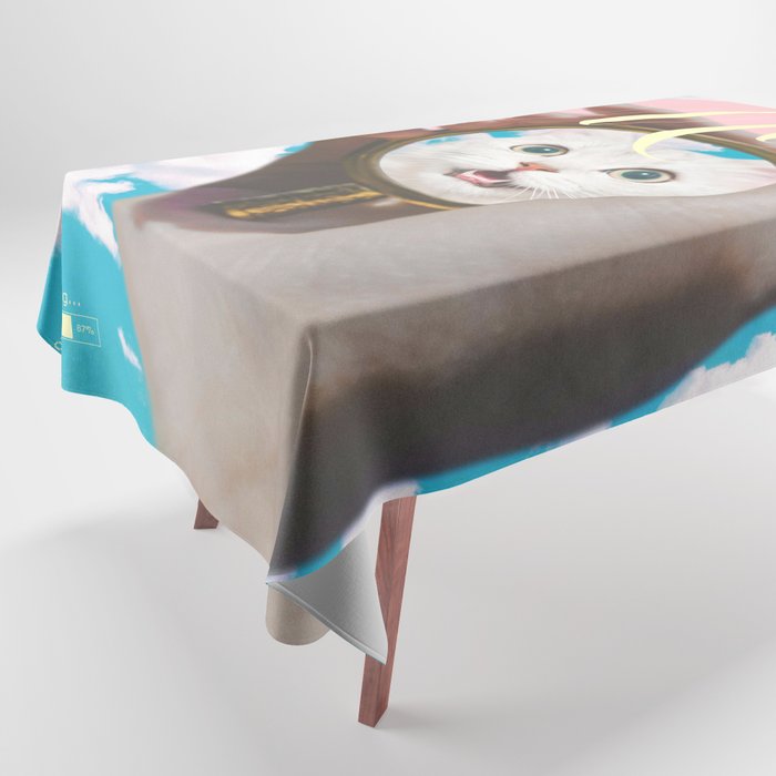 Meow // Cat Transformation Tablecloth Gallery Image 1