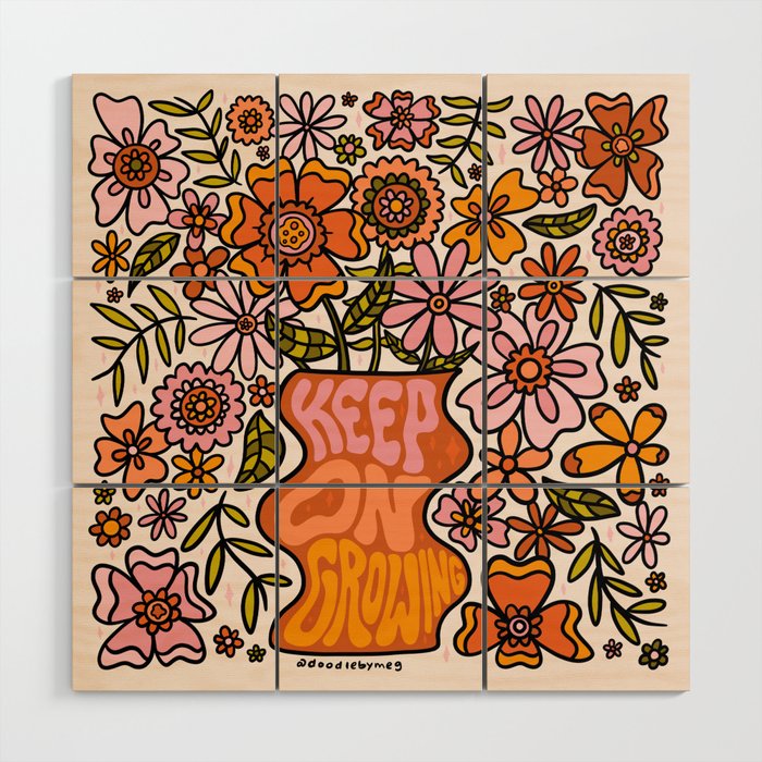 Keep On Growing Wood Wall Art Gallery Image 1