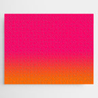 Bright Pink and Orange Ombre Jigsaw Puzzle Gallery Image 1