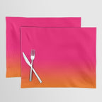Bright Pink and Orange Ombre Placemat Gallery Image 1