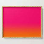 Bright Pink and Orange Ombre Serving Tray Gallery Image 1
