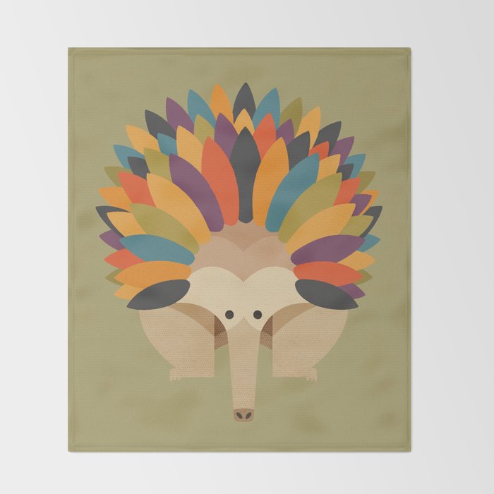 Echidna Throw Blanket Gallery Image 2