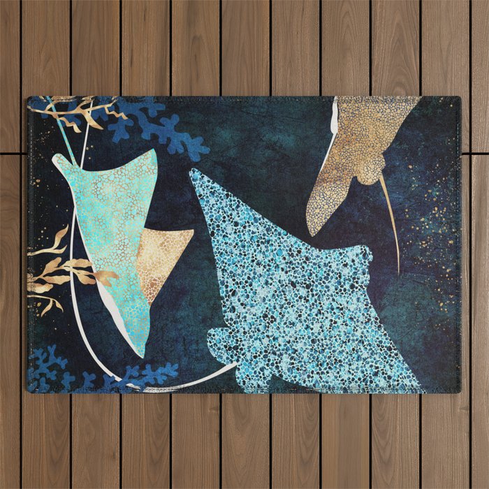 Metallic Stingray II Outdoor Rug Gallery Image 1