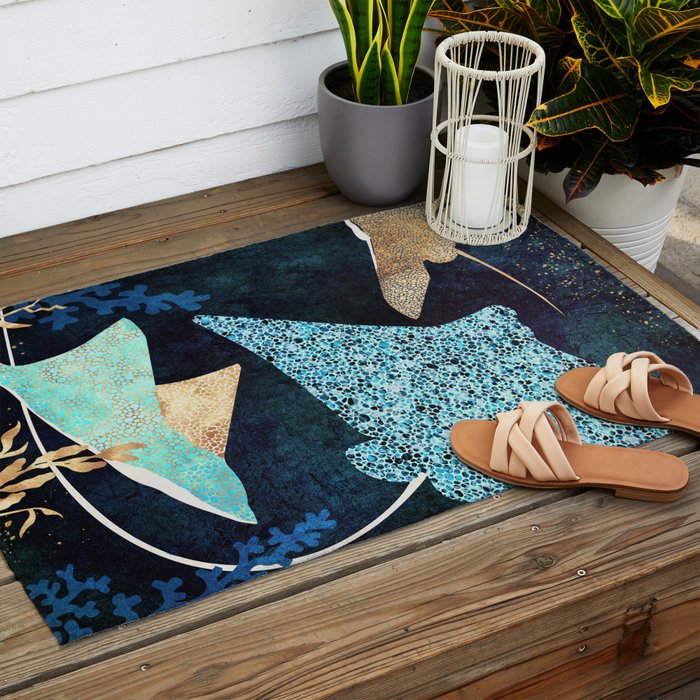 Metallic Stingray II Outdoor Rug Gallery Image 2