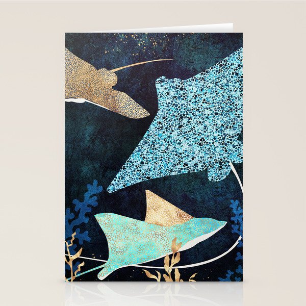 Metallic Stingray II Stationery Card Gallery Image 2