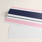 Blue Navy and Pink Stripes Wrapping Paper Gallery Image 2