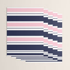 Blue Navy and Pink Stripes Wrapping Paper Gallery Image 3