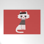 Mark the cat goes to Paris Welcome Mat Gallery Image 1