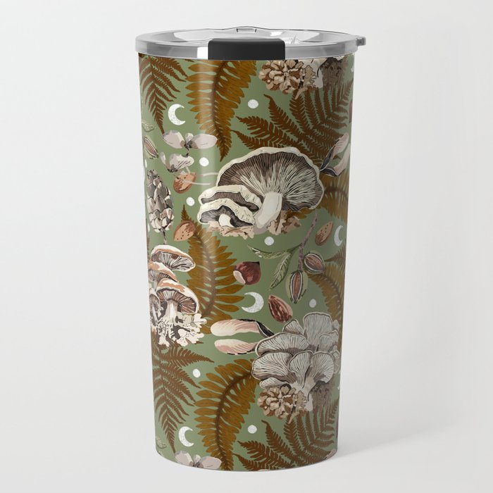 Mushrooms in moon forest G Travel Mug Gallery Image 1