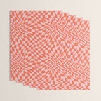 Retro Warped Checkerboard Wrapping Paper Gallery Image 3
