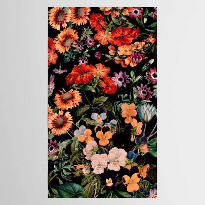 Glow in the Dark Botanicals II Tablecloth Gallery Image 2