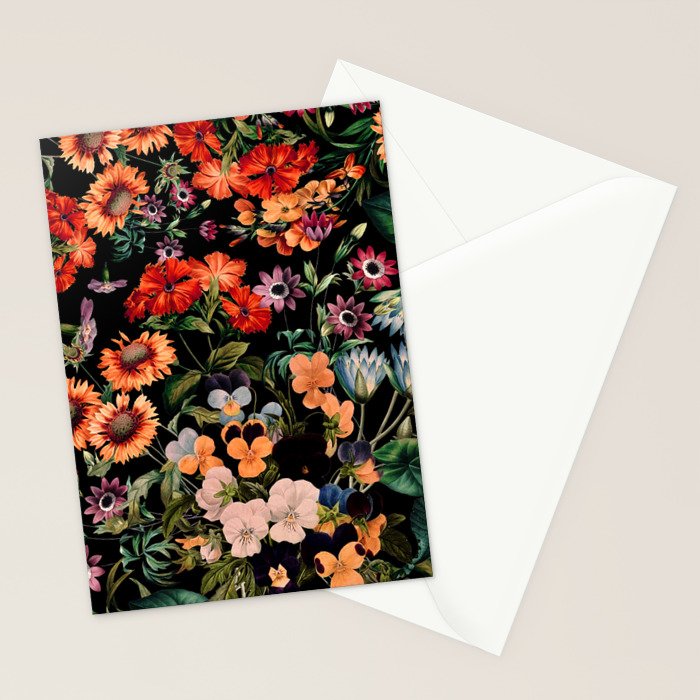 Glow in the Dark Botanicals II Stationery Card Gallery Image 2