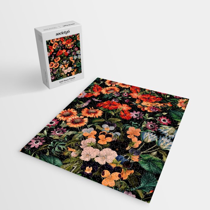 Glow in the Dark Botanicals II Jigsaw Puzzle Gallery Image 2