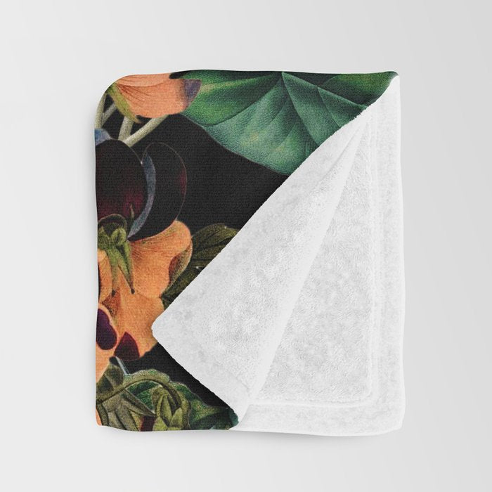 Glow in the Dark Botanicals II Throw Blanket Gallery Image 3