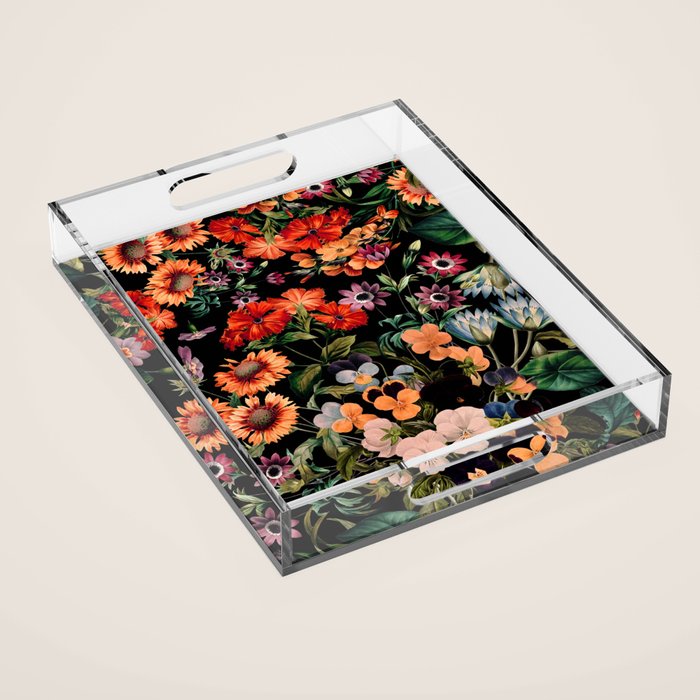 Glow in the Dark Botanicals II Acrylic Tray Gallery Image 1