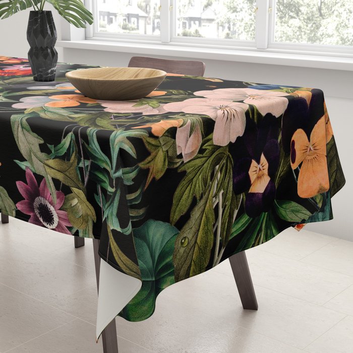 Glow in the Dark Botanicals II Tablecloth Gallery Image 3