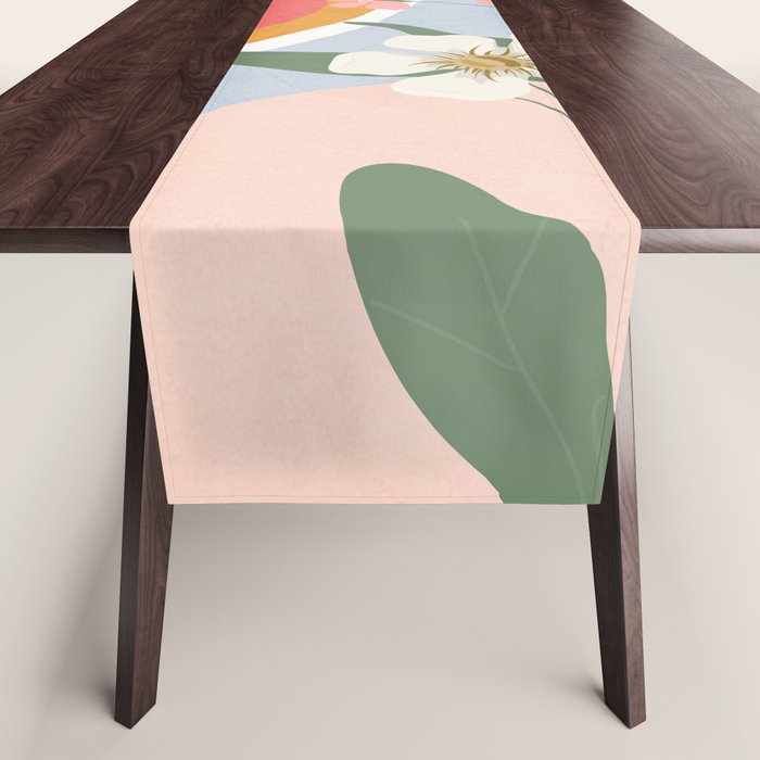 Colorful Flower Design 1 Table Runner Gallery Image 1